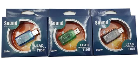 Звукова карта USB AUX jack, 2*TRS (Mic + Ear) (3D Sound) RTL