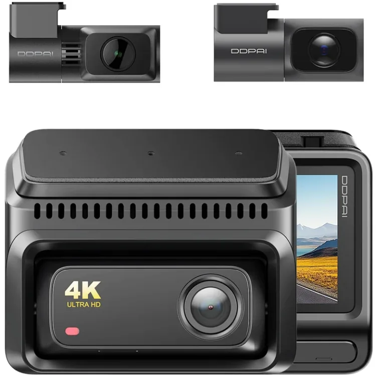 Відеореєстратор DDPAI Dashcam Z60T + камера заднього виду + камера салону
