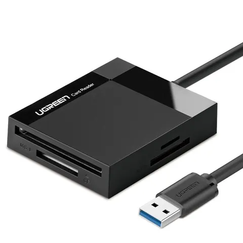 Card Reader USB 3.0  SD/TF/CF/MS  4 в 1 кабель 0.5м CR125 Ugreen