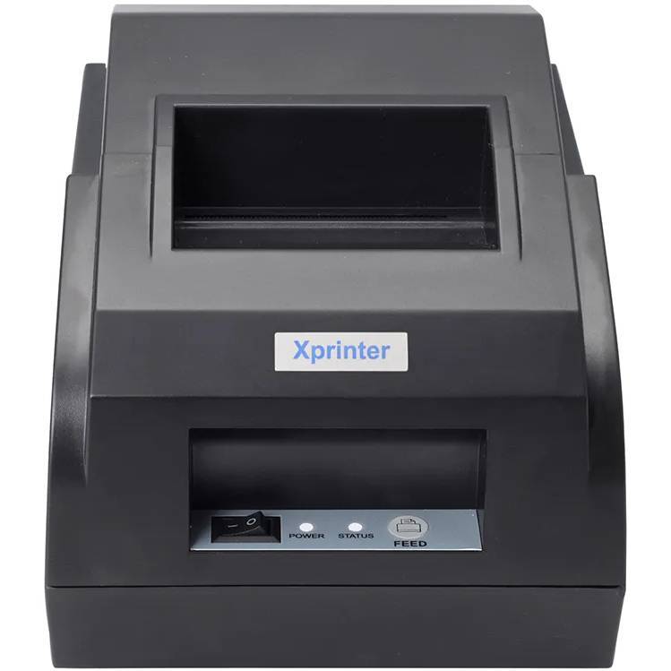 Принтер чеків Xprinter XP-58IIZ (термодрук, 90 мм/с, стрічка 58 мм, USB, чорний)