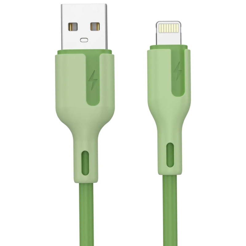 Кабель USB AM-Lightning M, 1.0 м, 2.4A, зелений Choetech