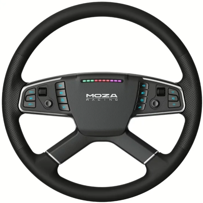 Кермо MOZA Racing TSW Truck, 40cм.,14 кн. RGB, чорне