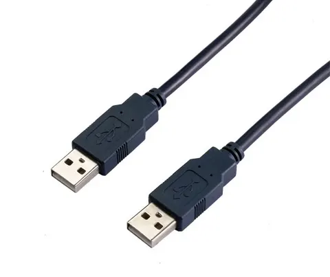 Кабель USB 2.0 AM-AM, 1.0 м, чорний