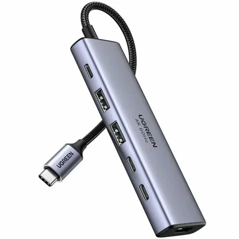 Док-станція USB3.2 Type-C --> HDMI 4K60Hz/2хUSB 3.0/2xUSB-C PD 100 Вт CM511 Ugreen