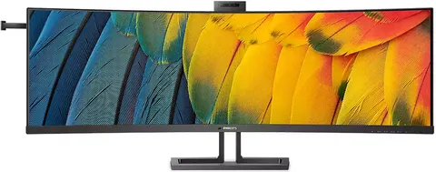 TFT 44,5" Philips 45B1U6900CH, Dual QHD, VA, вигн., 2xHDMI, DP, USB-C, RJ-45, USB-hub, cam, HAS, кол