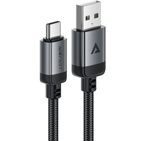 Кабель USB 2.0 AM-Type-C M, 1.2 м, 60W aluminum alloy Black, C20-04 Acefast