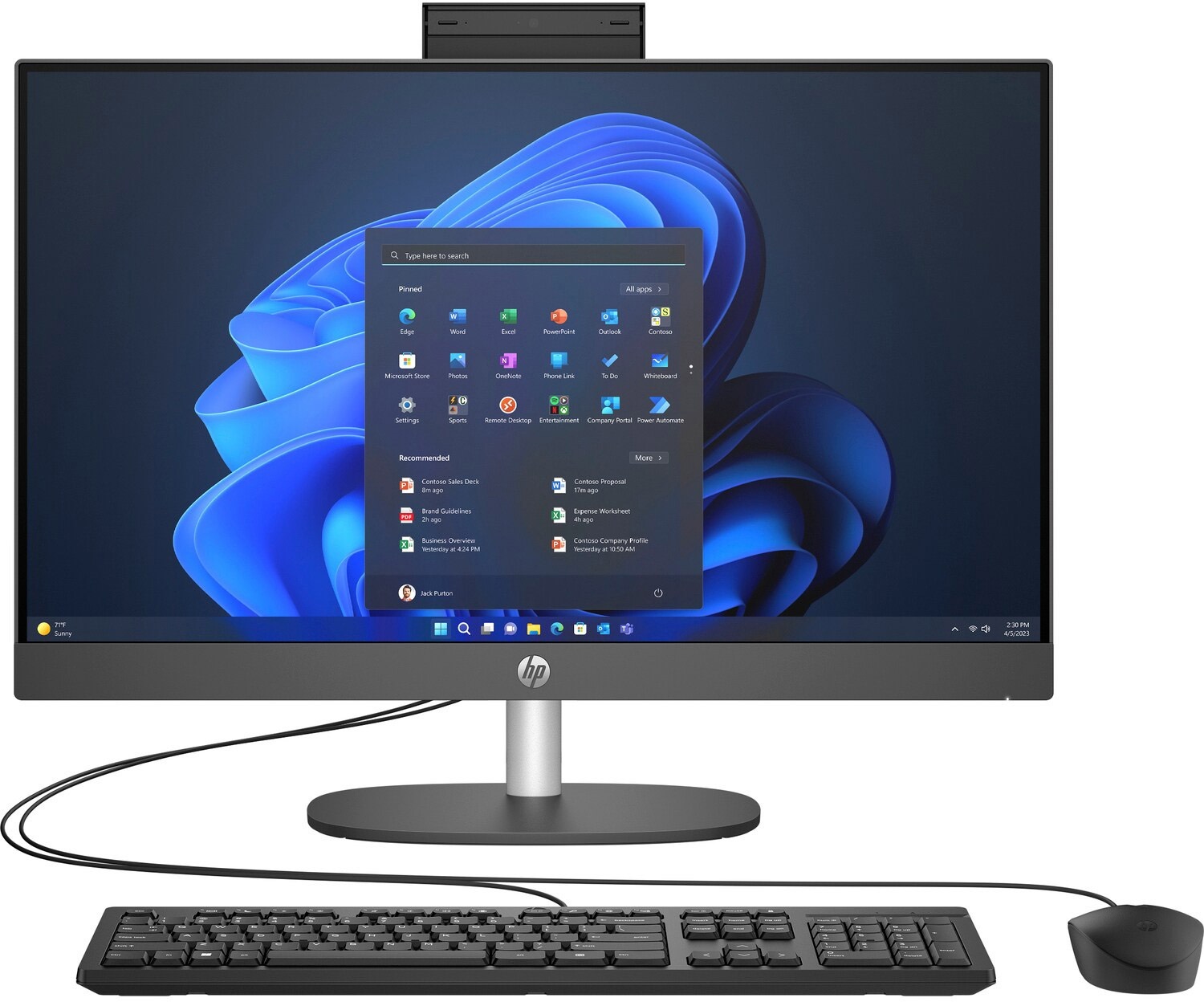 Моноблок 23.8'' HP ProOne 240 G10 i7-1355U/16Gb/SSD512Gb/K&M/Cam/WiFi/DOS/Iron Gray/3y.w
