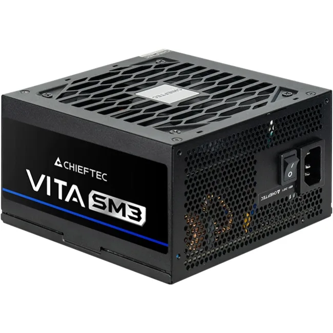 БЖ 650W Chieftec VITA SM3 BPX-650-C ATX 3.1 120mm, 80+ Bronze, Semi modular, Retail