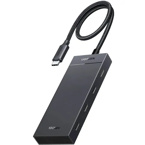 Хаб USB 3.2 Type-C -> 4хUSB-C 3.2 Gen2 10Gbps PD 100W Black CM806 Ugreen