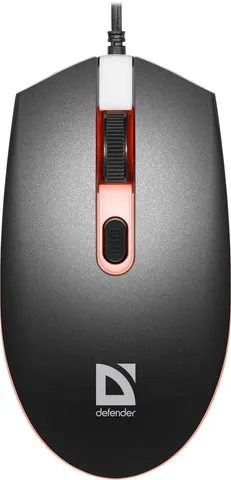 Мишка Defender Dot MB-986, 4 кн. 1600 dpi, 7 кол. підсвітки, чорна