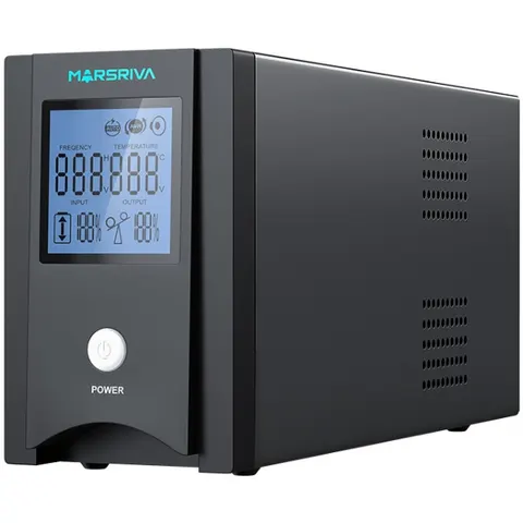 ДБЖ Marsriva MR-UF600P-H, 600ВА/360Вт, чиста синусоїда змінного струму, функ. підкл дод. АКБ, 12B