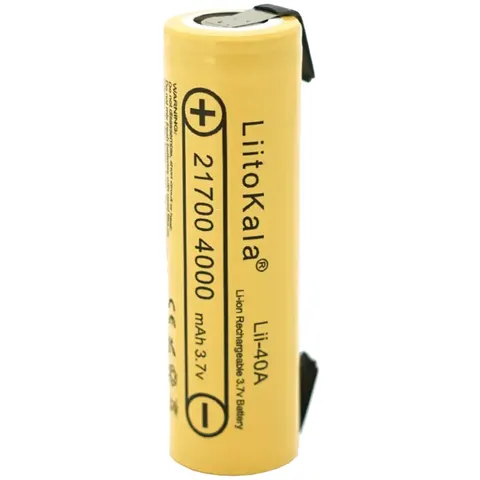 Акумулятор 21700 LiitoKala, 40A-N, 4000mAh, 3.7V li-ion battery, 1 pcs