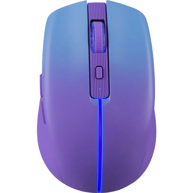 Мишка Defender Mystery MM-301, бездротова Bluetooth+2.4G, 1600 dpi., 4кн., 500mAh, LED, фіолетова