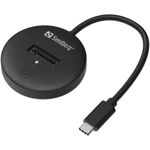 Док-станція USB3.2 Type-C --> SSD M.2, NVMe, M Key Sandberg