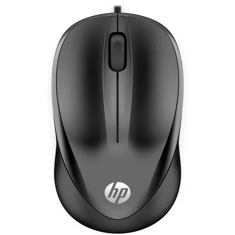 Мишка дротова HP 1000 Wired Mouse, 3 кн., 1200 dpi, чорна