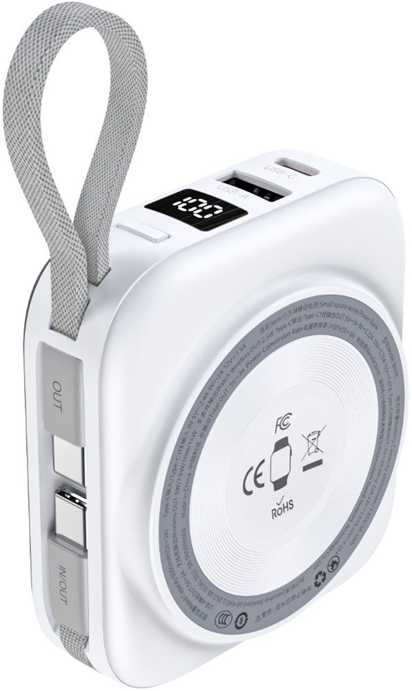 УМБ Choetech Magnetic Wireless 10000mAh 22,5W PD USB-A,USB-C,build-in USB-C,Apple Watch charger