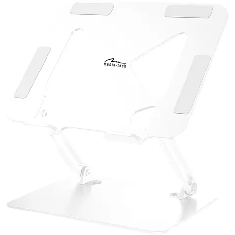 Підставка для ноутбука Laptop Stand 10-17" Aluminum Alloy Media-Tech біла
