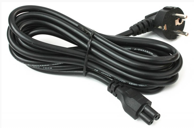 Кабель живлення 220В 1.5 м, 0,75мм2 С13-IEC C5 (для ноутбука)