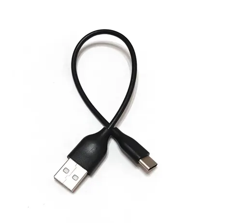 Кабель USB 2.0 AM-Type-C M, 0,2 м, 3А, чорний (для Power Bank )