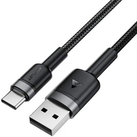 Кабель USB 2.0 AM-Type-C M, 1.2 м, 60W aluminum alloy Black, C22-04 Acefast