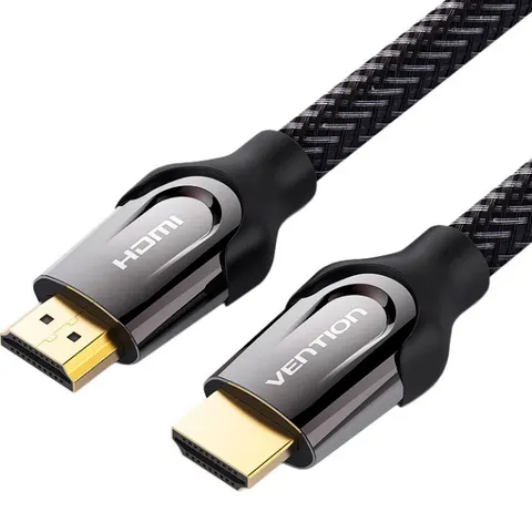 Кабель HDMI M - M, 3.0  м, V2.0, 4K 60Гц, обплетення, Zinc Alloy Type чорний Vention