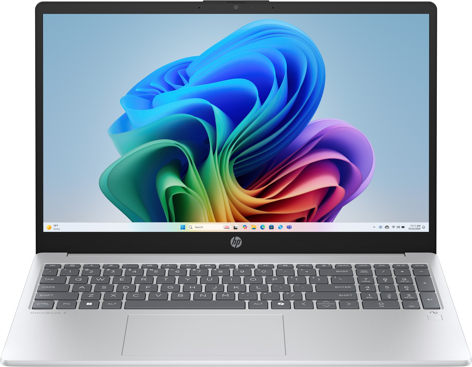 HP OmniBook 3 15-fn0013ua 15.6" FHD IPS,300n/Ryzen AI 5-330 (4.5)/16Gb/SSD512Gb/Rad/Підс/Win11H