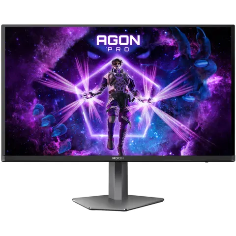 TFT 27" AOC AGON PRO AG276QKD2, QD-OLED, 500Hz, 0,03ms, 2xHDMI, DP, USB-hub, HAS, Pivot, чоро-сірий