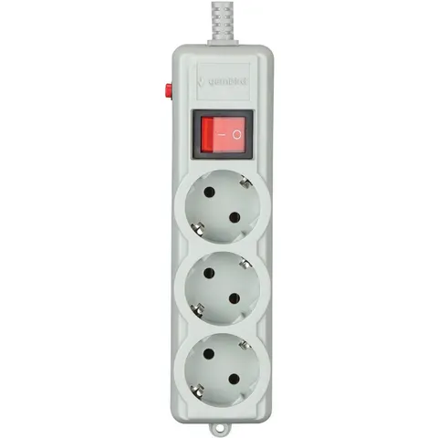 Power filtr 4.5м Gembird , 3 розетки, сірий, 220 В, 50 Гц, 16A