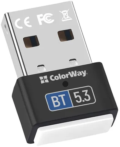 Адаптер Bluetooth v5.3 USB, чорний Colorway