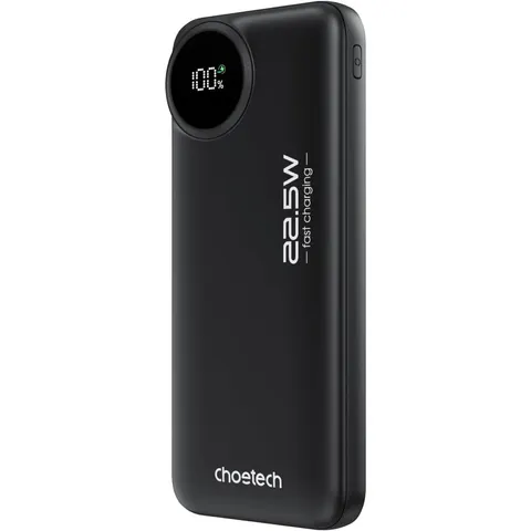 УМБ Choetech 10000mAh 22,5W PD QC3.0 2xUSB-A, USB-C чорна