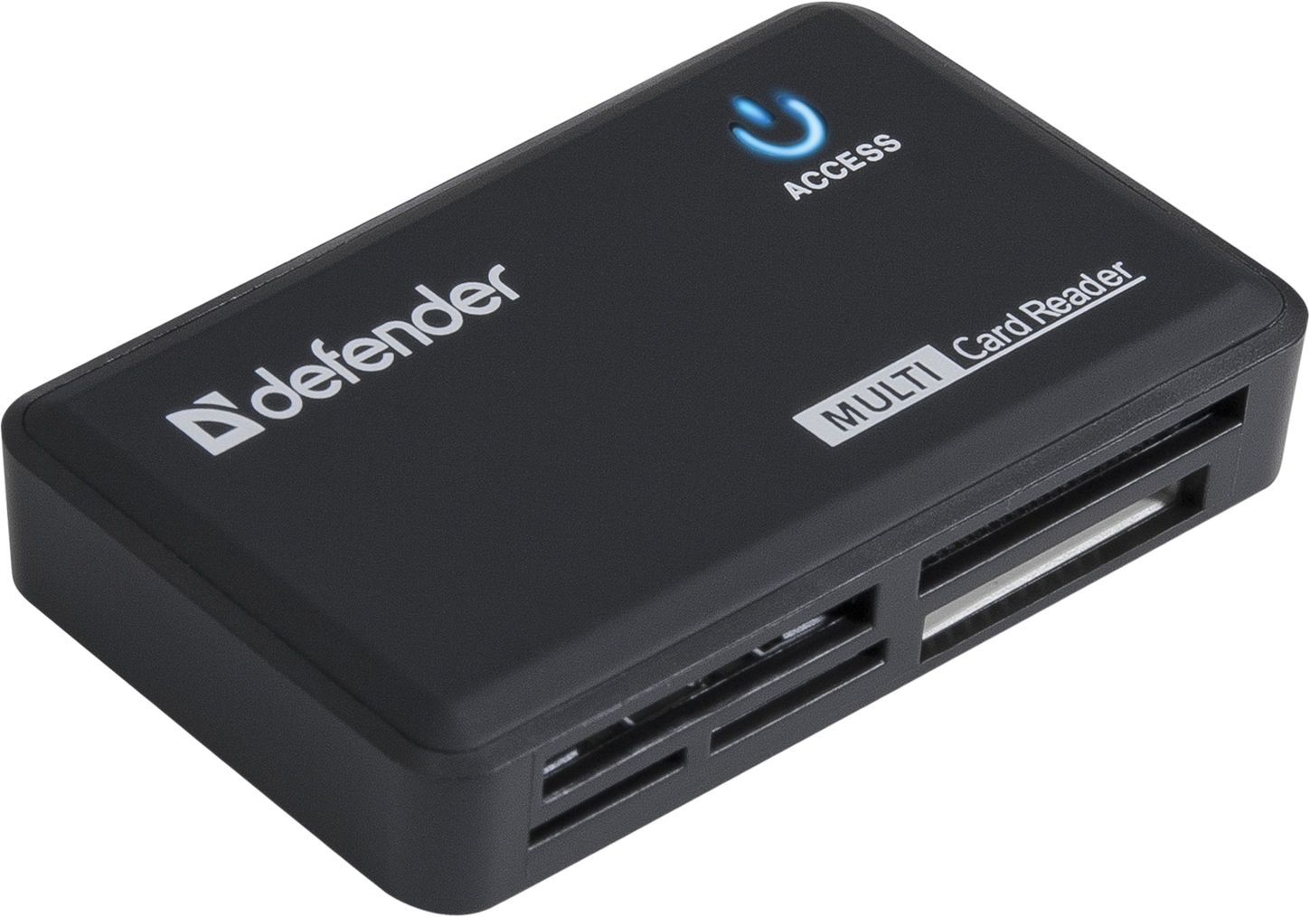 Card Reader Optimus, 6-slots, USB2.0, compact, зовнішній, чорний Defender
