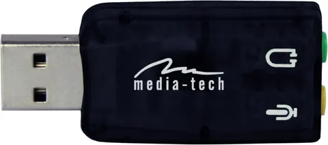 Звукова карта USB AUX jack, 2*TRS (Mic + Ear) Virtual 5.1 Channel, Media-Tech