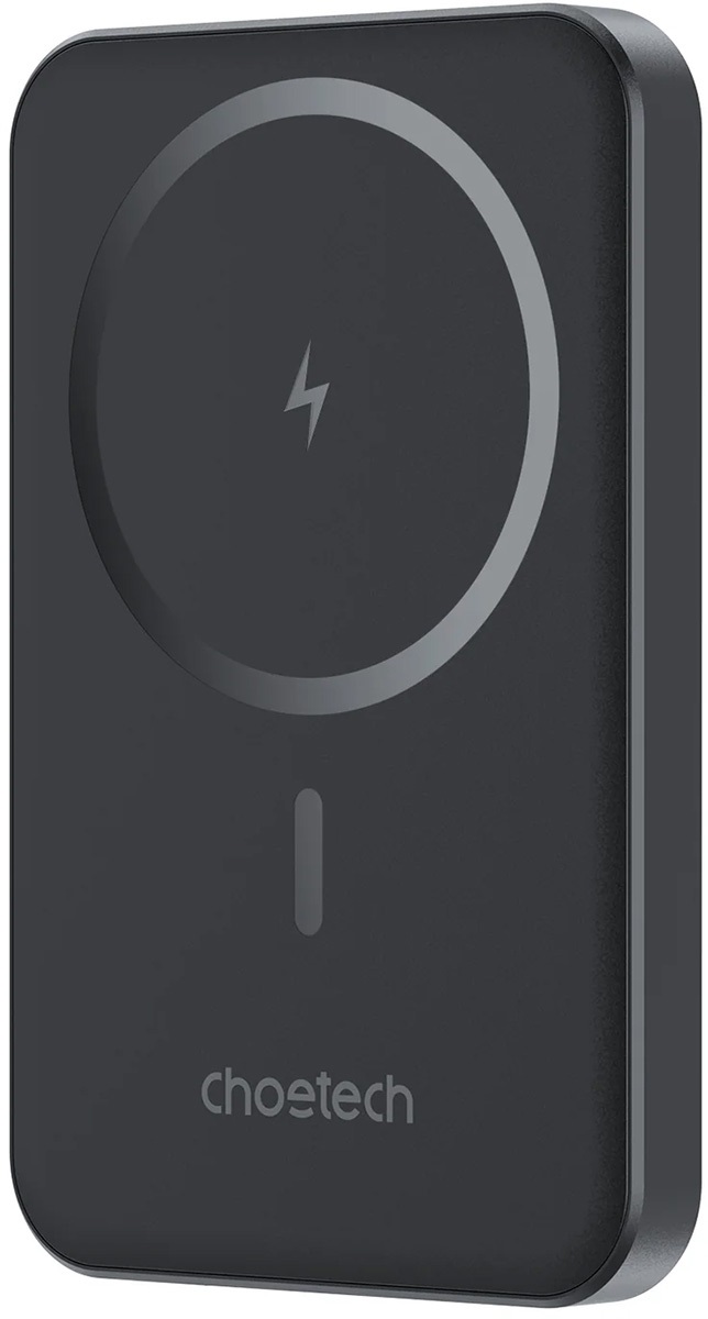 УМБ Choetech Magnetic Wireless 5000mAh 20W PD Qi-15W USB-C In/Out, тонкий, Black