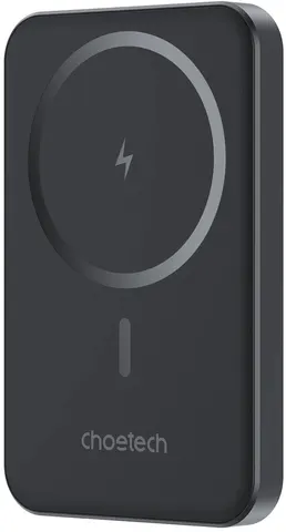 УМБ Choetech Magnetic Wireless 5000mAh 20W PD Qi-15W USB-C In/Out, тонкий, Black