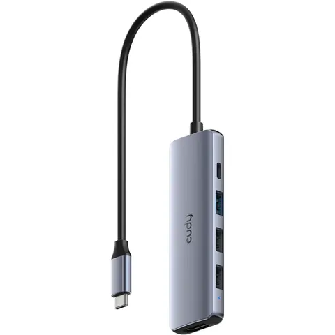 Док станція USB3.0 Type-C --> HDMI 4К30Hz,Type-C PD 100Вт,1хUSB-A 3.0 5 Гбіт/с,2хпередачі даних USB-