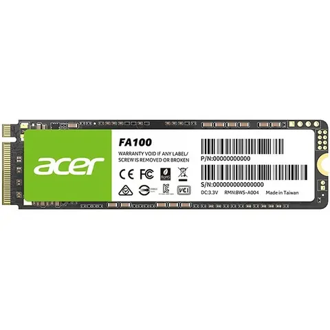 SSD 256Gb Acer FA100 M.2 2280 NVMe 1.4 PCIe Gen 3x4 3D NAND, Retail