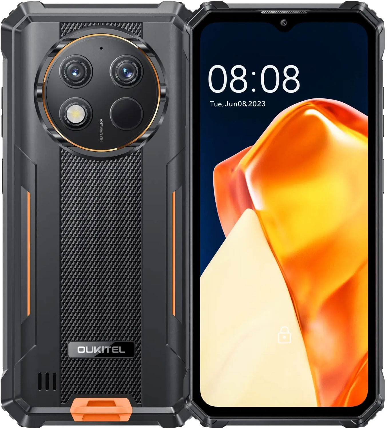 Смартфон Oukitel G1 6.5"HD+ /6GB/256GB/ T606 /10600mAh /48+5Мп/ IP69K /NFC Orange