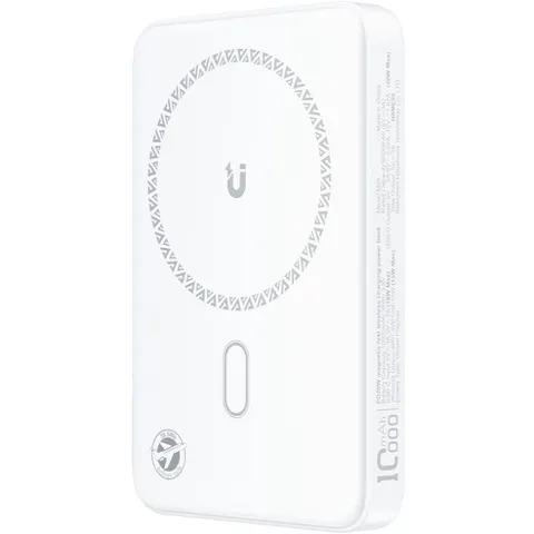 УМБ Acefast Magnetic Wireless 10000mAh 20W PD,QC 3.0, QI 15W, ультра тонкий, M26 White