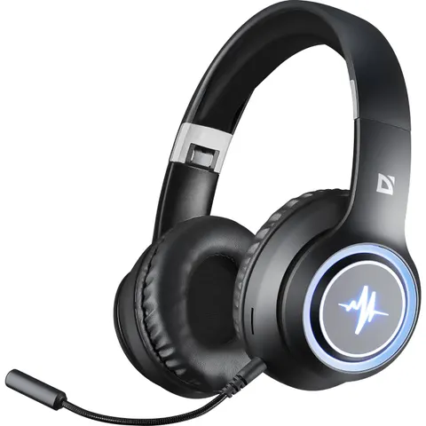 Гарнітура Defender FreeMotion B571 Bluetooth+3,5мм, гнучкий мікрофон, LED, Black