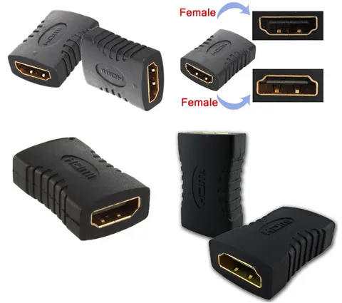 Перехідник HDMI AF <--> AF чорний