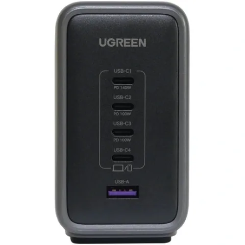 Зарядний пристрій 5xUSB 300W 5xUSB (4хUSB-C + USB-A) Nexode Desktop Fast Charger, Cable CD333 Ugreen