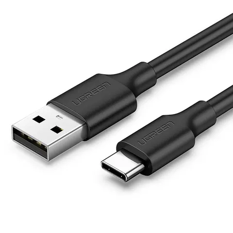 Кабель USB 2.0 AM-Type-C M, 1 м, 60W Nickel Plating Чорний, US287 UGREEN