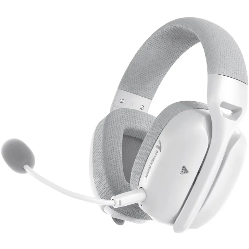 Ігрова гарнітура Attack Shark L80PRO Wireless, 2.4GHz/Bluetooth/3.5mm White