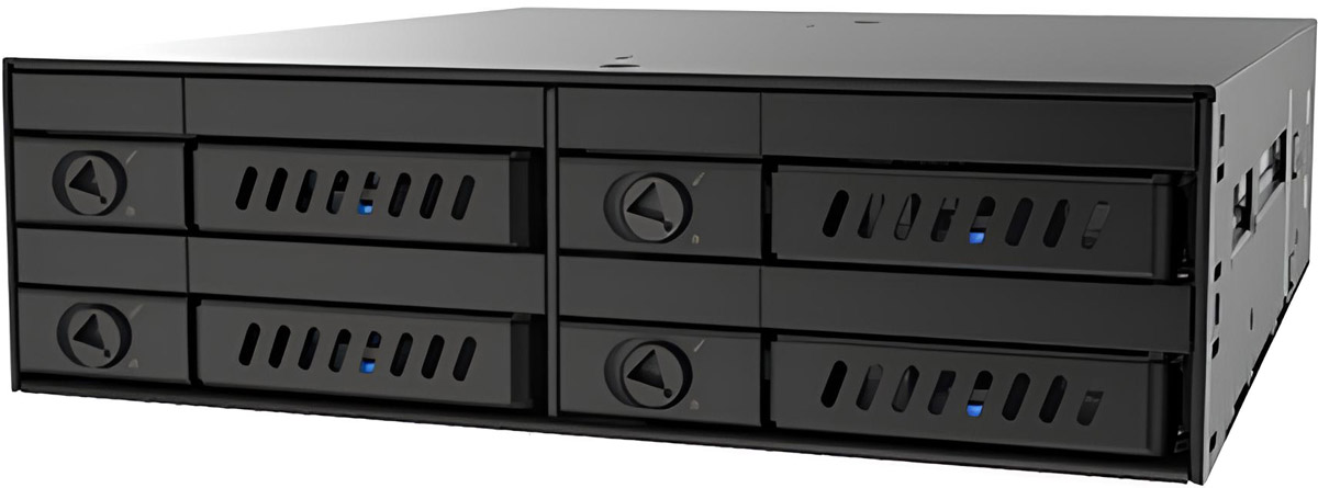 Бекплейн Chieftec CMR-425 1x5.25" -> 4x2.5" HDDs Hot-Swap Metal