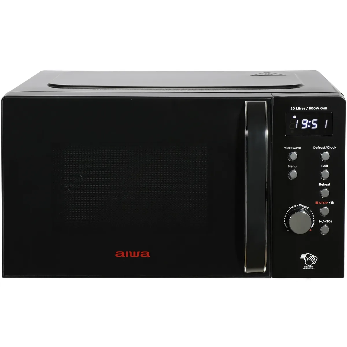 Мікрохвильова піч AIWA NAMICOOK CRYSTAL20 MW-202DG BK 20л/ 700Вт/ гриль/ Child LOCK/чорна
