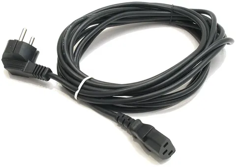 Кабель живлення 220В 1.5 м, 1,0мм2 С13-CEE 7/7 Schuko