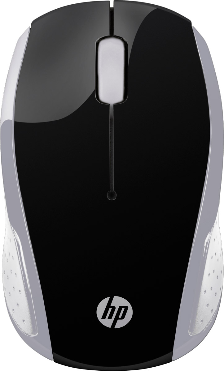 Мишка бездротова HP 200 Pike Silver Wireless Mouse, 3 кн., 1000 dpi, чорно-срібляста