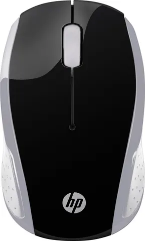 Мишка бездротова HP 200 Pike Silver Wireless Mouse, 3 кн., 1000 dpi, чорно-срібляста