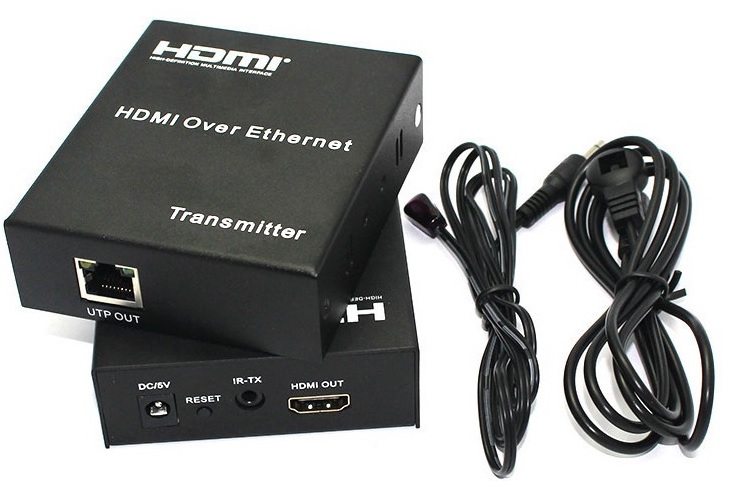 Подовжувач HDMI по кабелю UTP до 120м з БЖ 3D, (RX/TX)