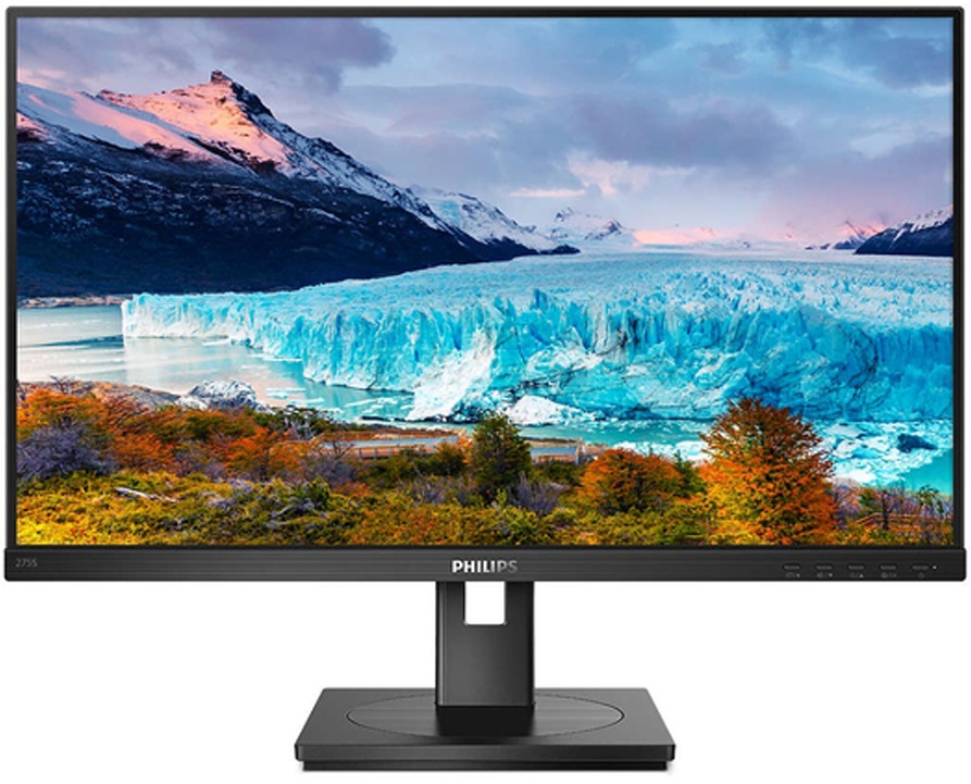 TFT 27" Philips 275S1AE, IPS, QHD,DVI-D, HDMI, DP, Pivot, колонки, чорний